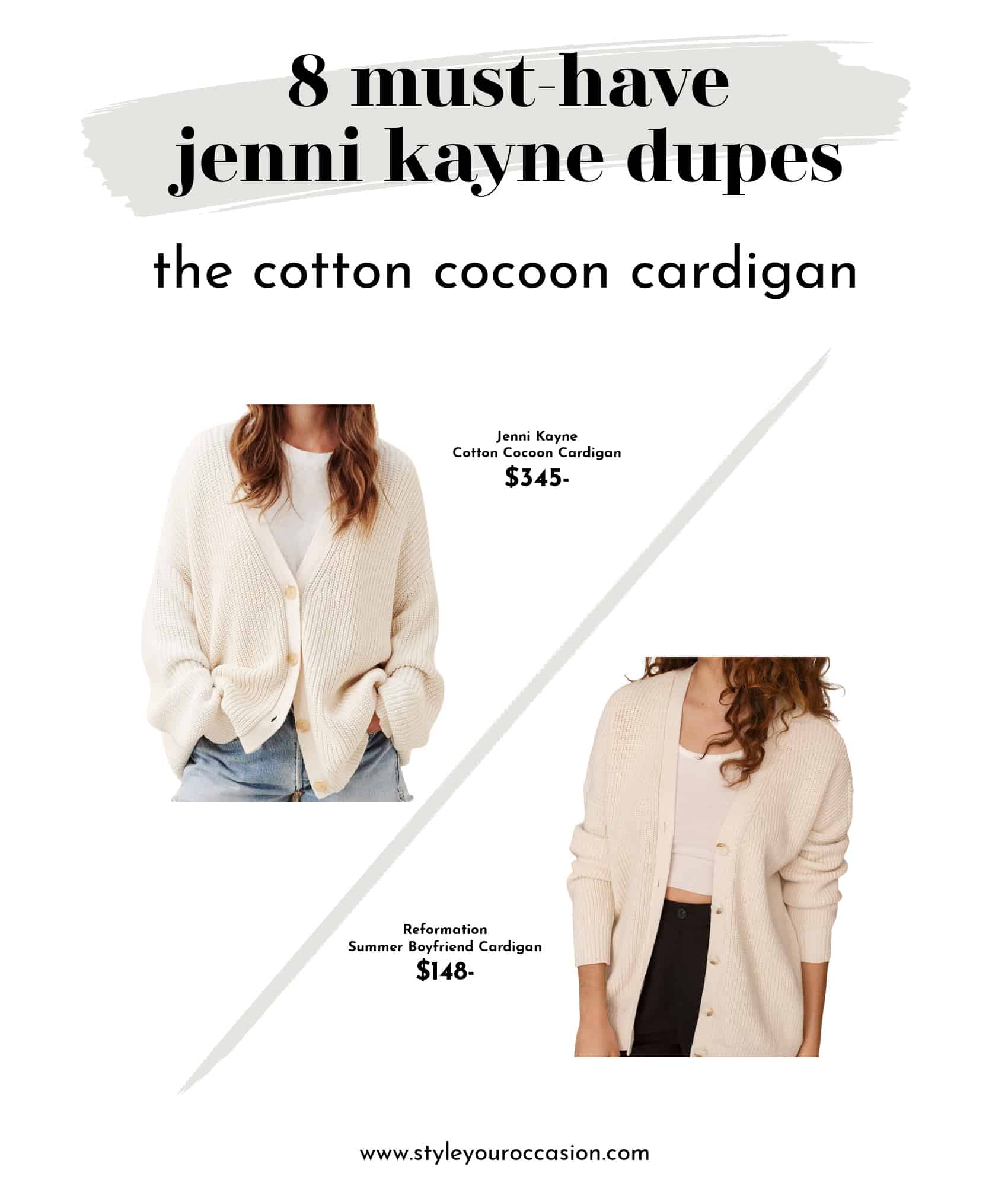 8+ Must-Have Jenni Kayne Dupes | Cocoon Cardigan, Sweater, Mules...