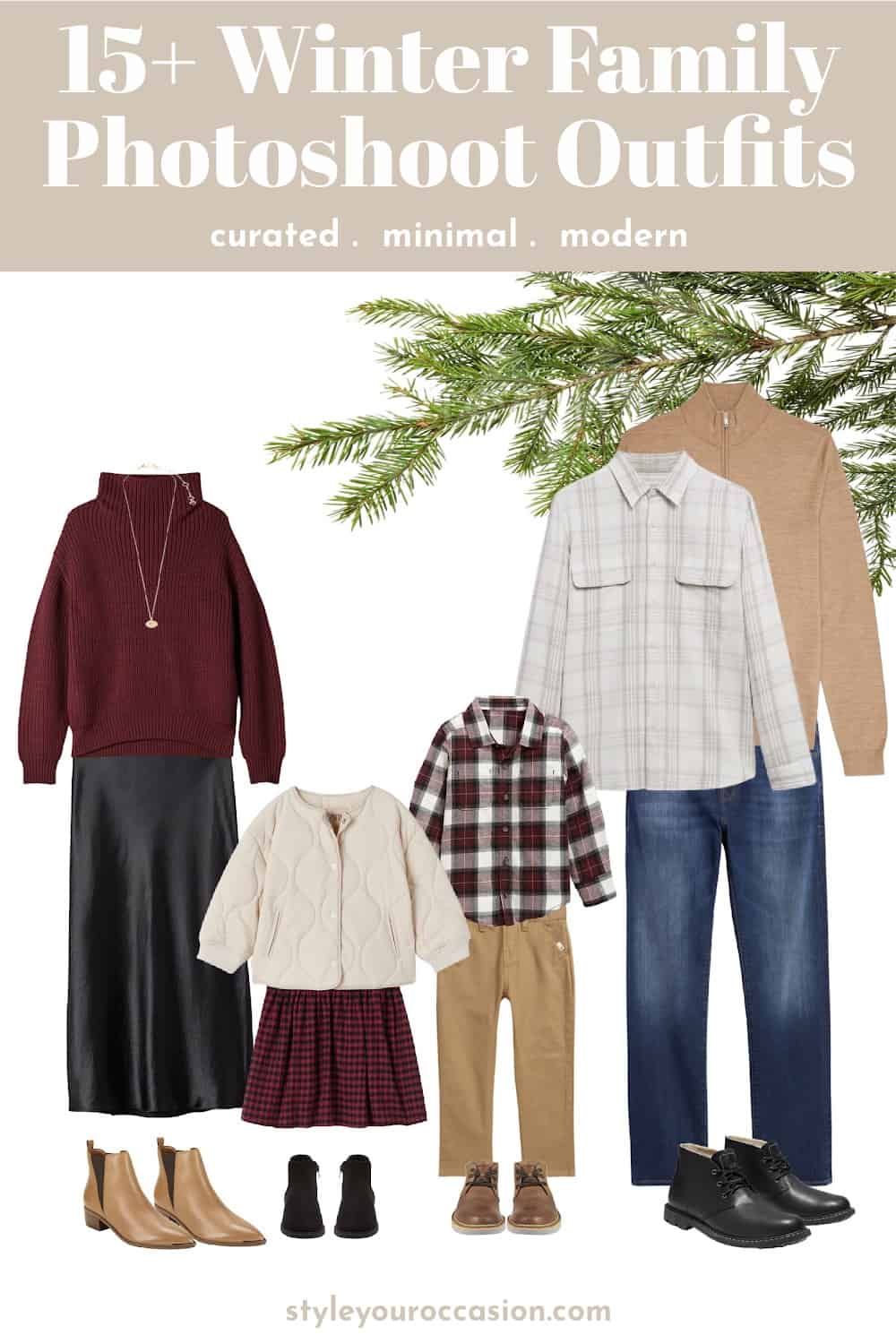 15+ Winter Family Photoshoot Outfits | polished and precious!