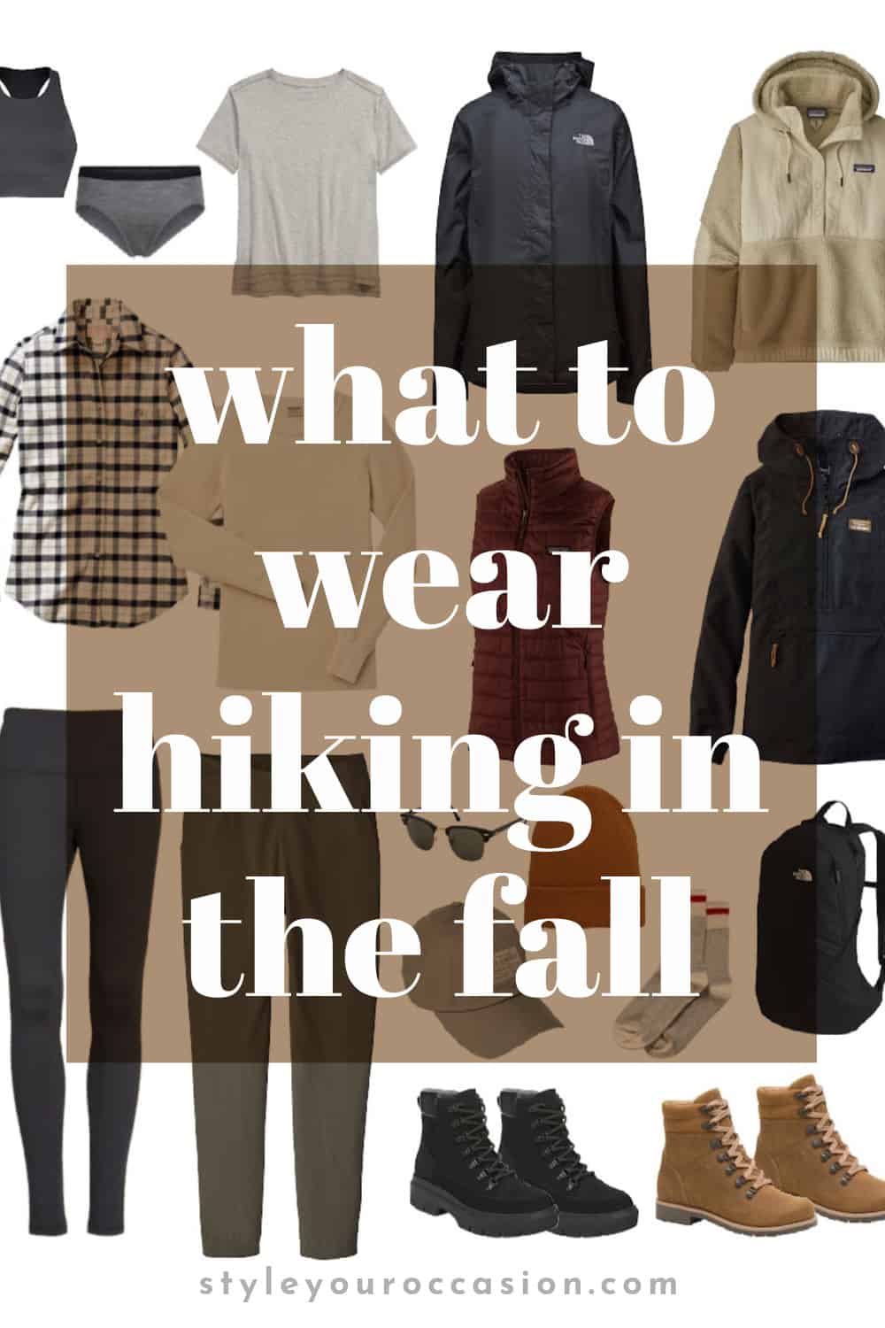 What To Wear Hiking in the Fall | minimal, neutral, classic outfits