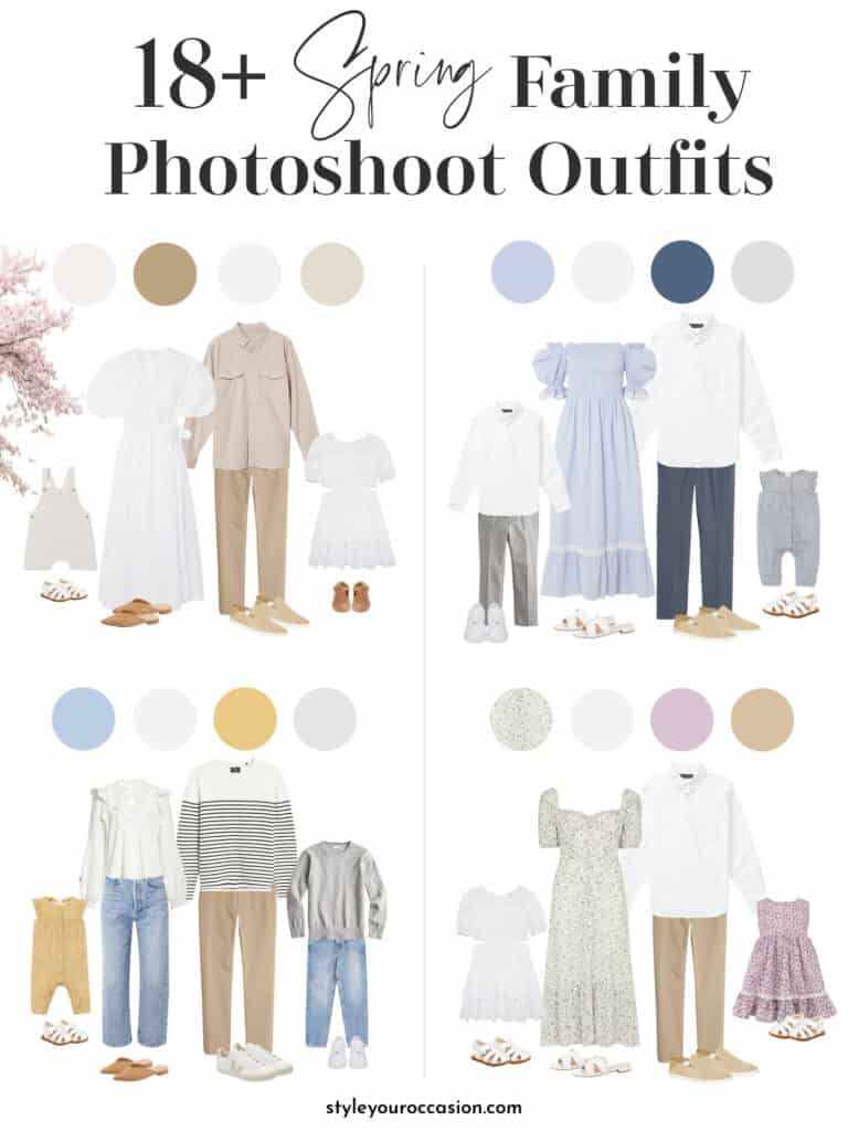 18+ Spring Family Photo Outfits You'll Love stylish, elevated, and fun!