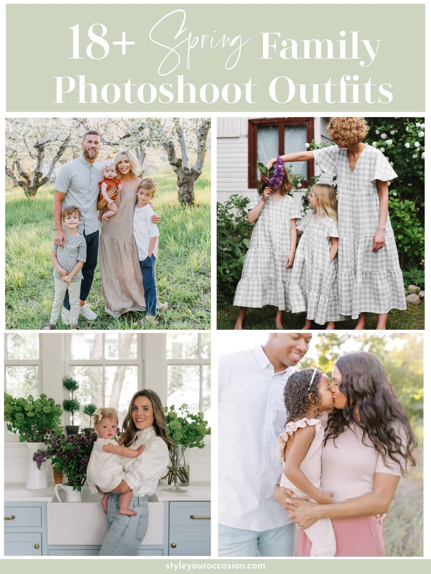 18+ Spring Family Photo Outfits You'll Love