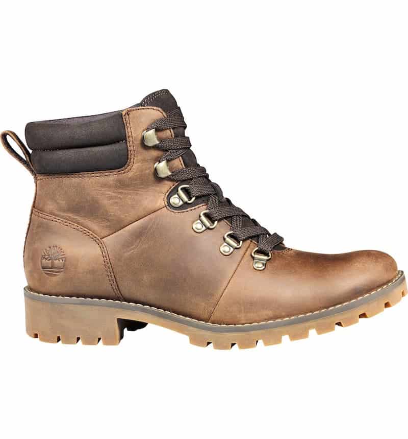 stock image of a Timberland hiking boots