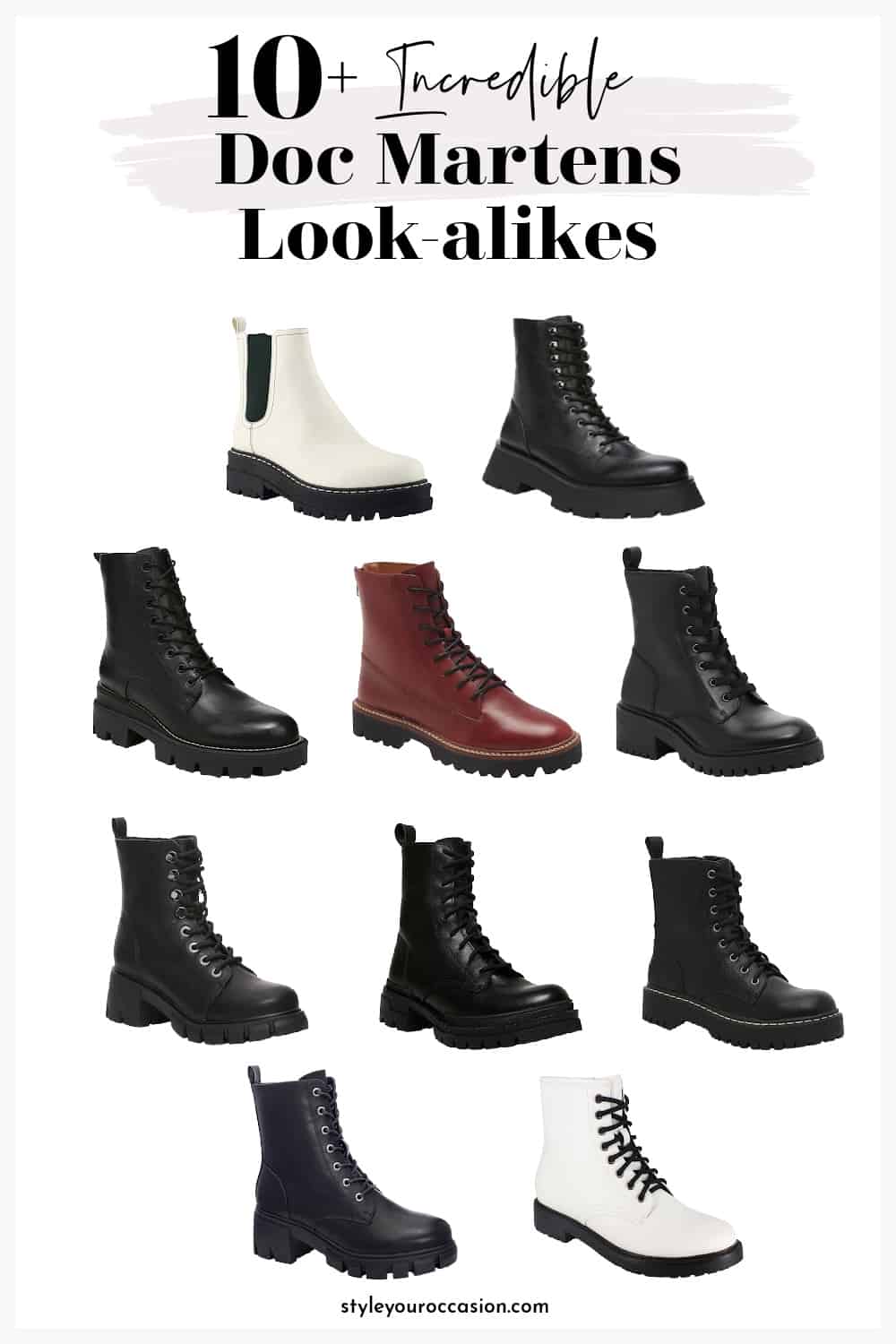 10+ Boots Like Doc Martens You Need To See!! (dupes + budget look alikes)