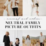 collage of neutral family pictures