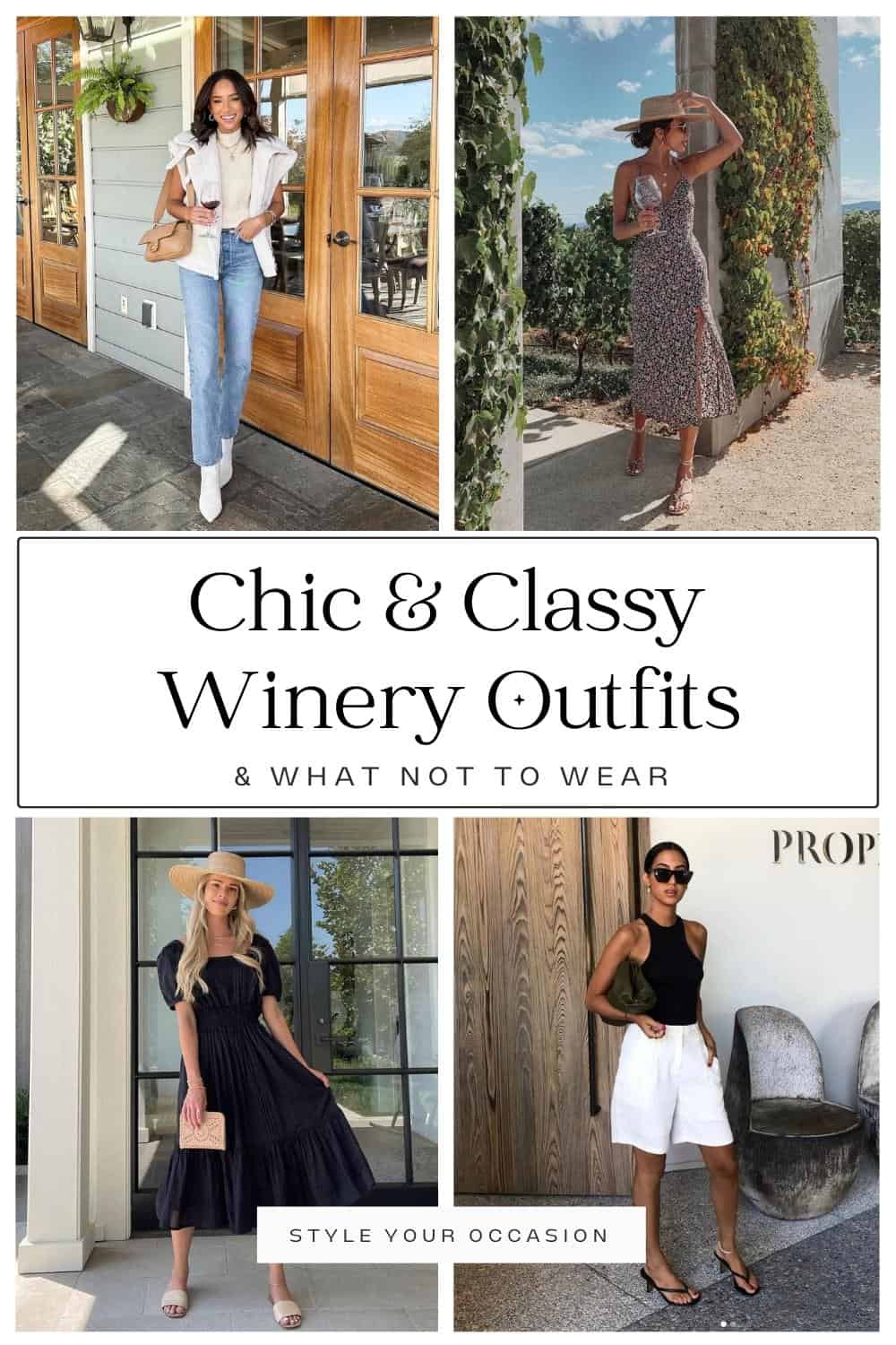 *Exactly* What To Wear To A Winery + Chic Wine Tasting Outfits