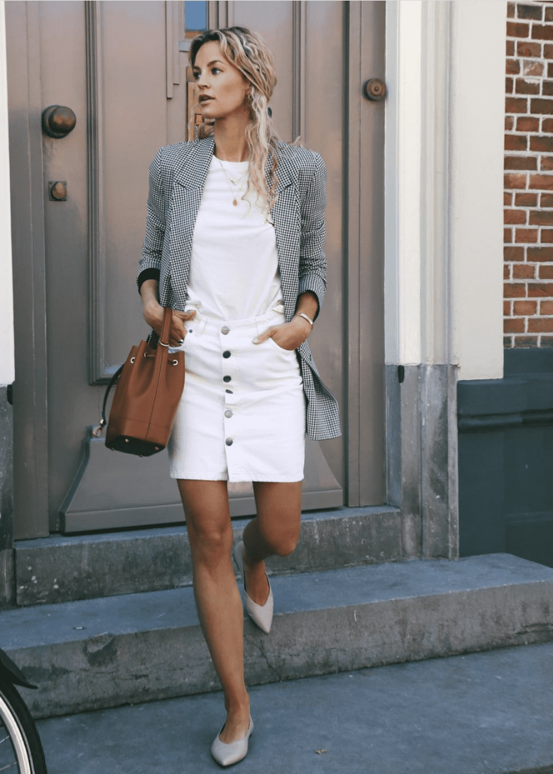 10+ White Jean Skirt Outfit Ideas That Are Minimal + Elevated!