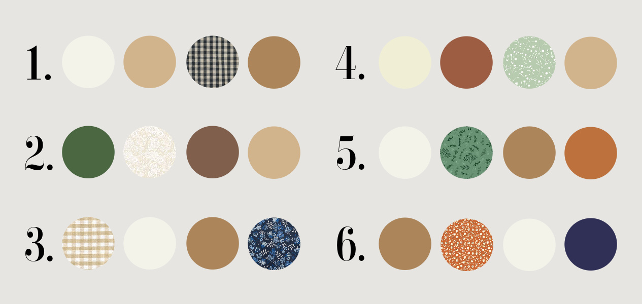 image of fall color palette ideas for fall family photo outfits