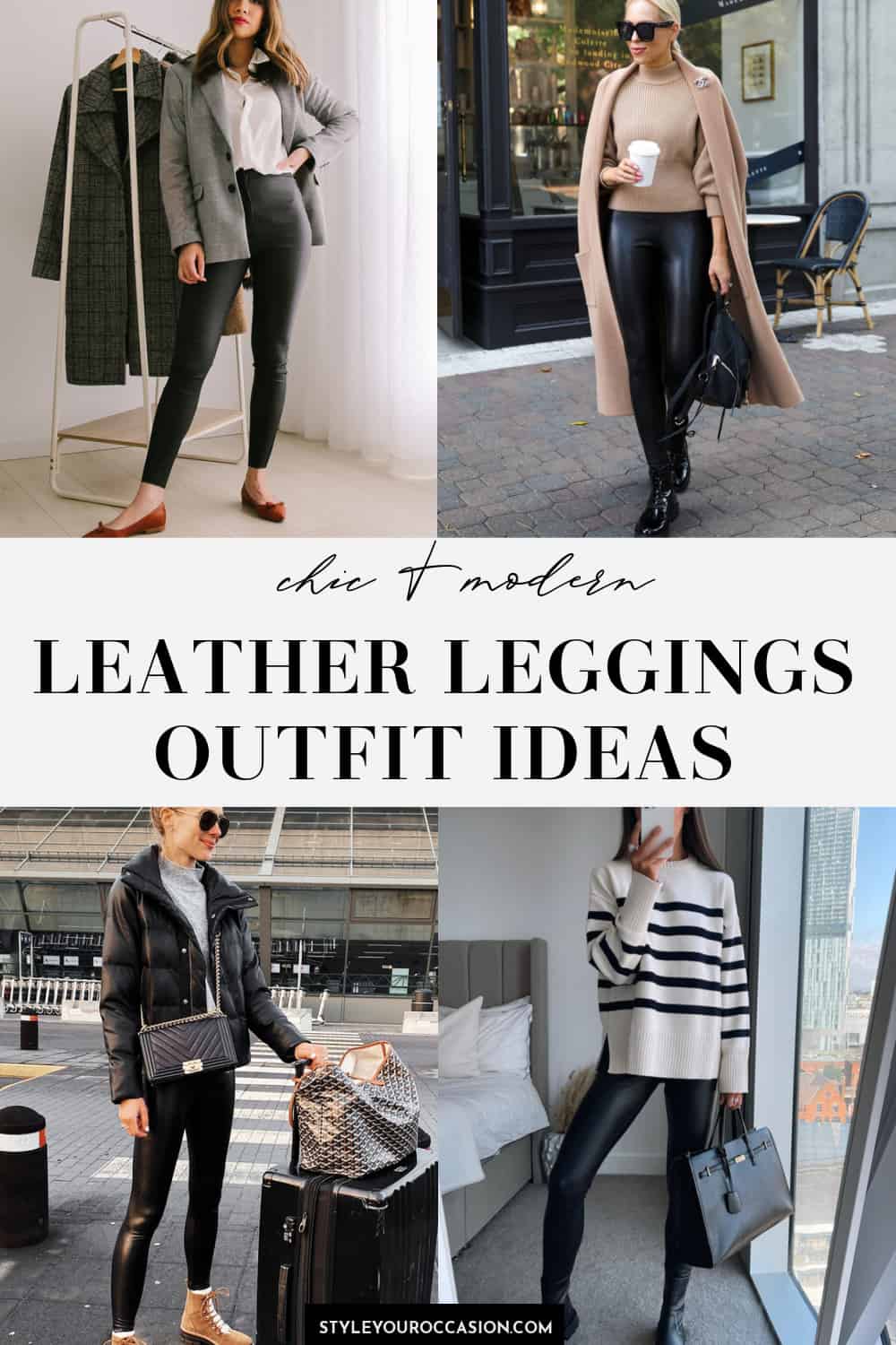 The *Best* Tops To Wear With Leather Leggings + Chic Outfit Ideas