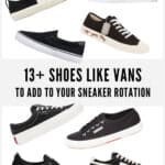 image with 8 similar looking sneakers to Vans