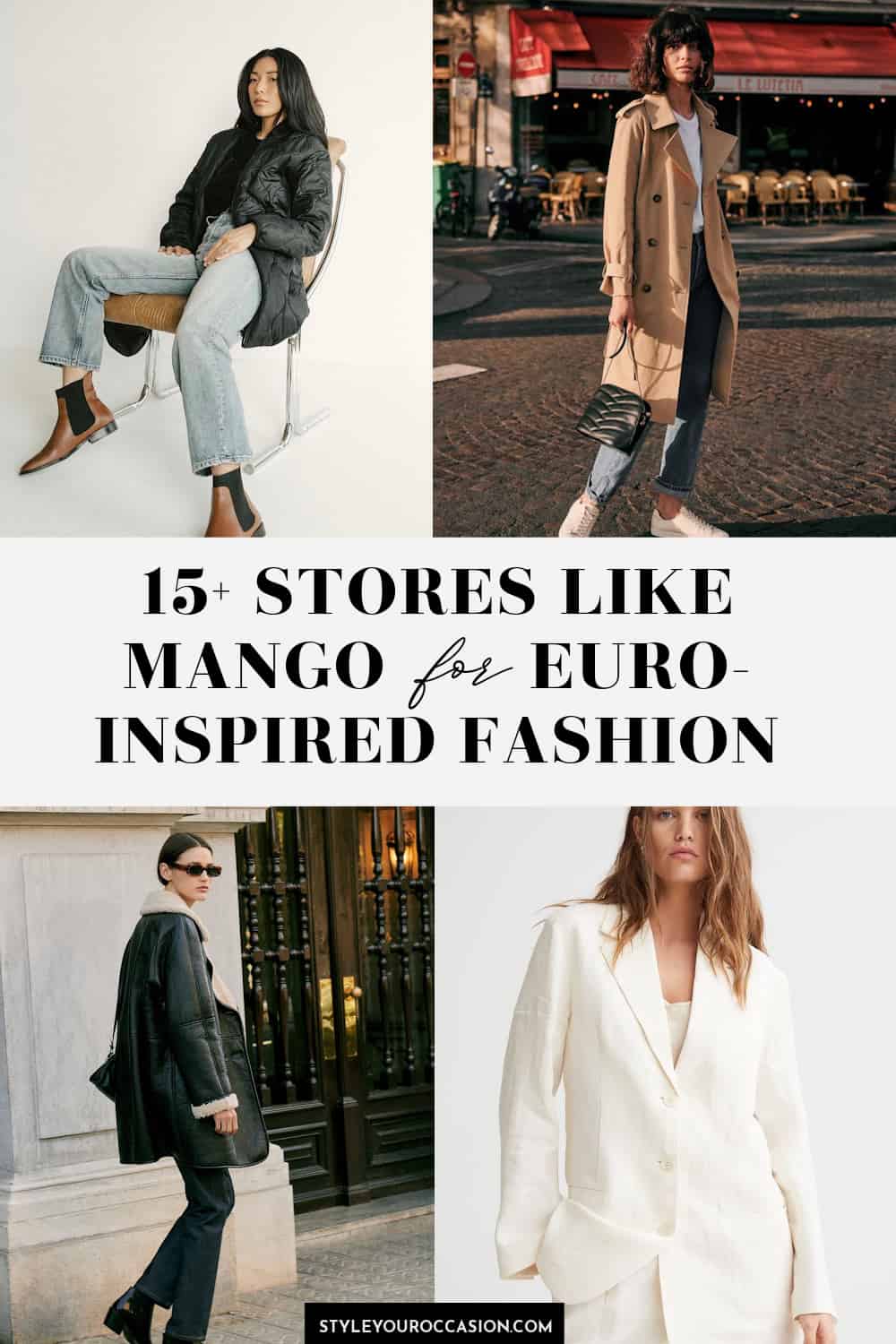 15+ Stores Like Mango for Chic & Modern Euro-inspired Apparel!
