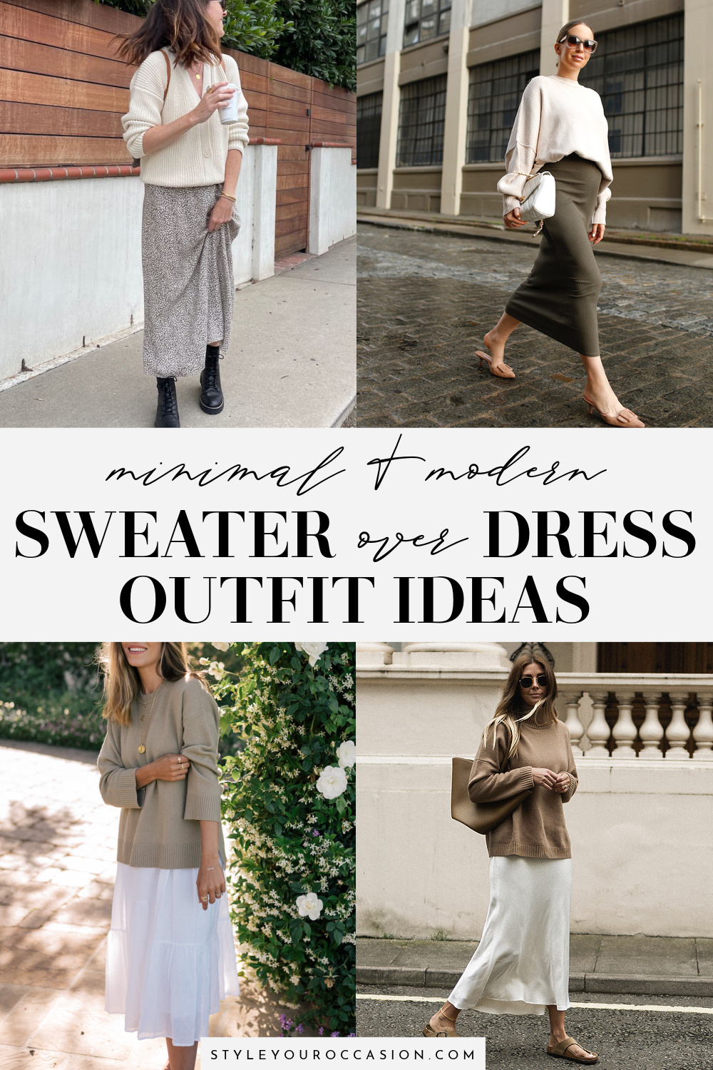 How To Wear A Sweater Over Dress: Chic Outfits + Tips To Own This Look!