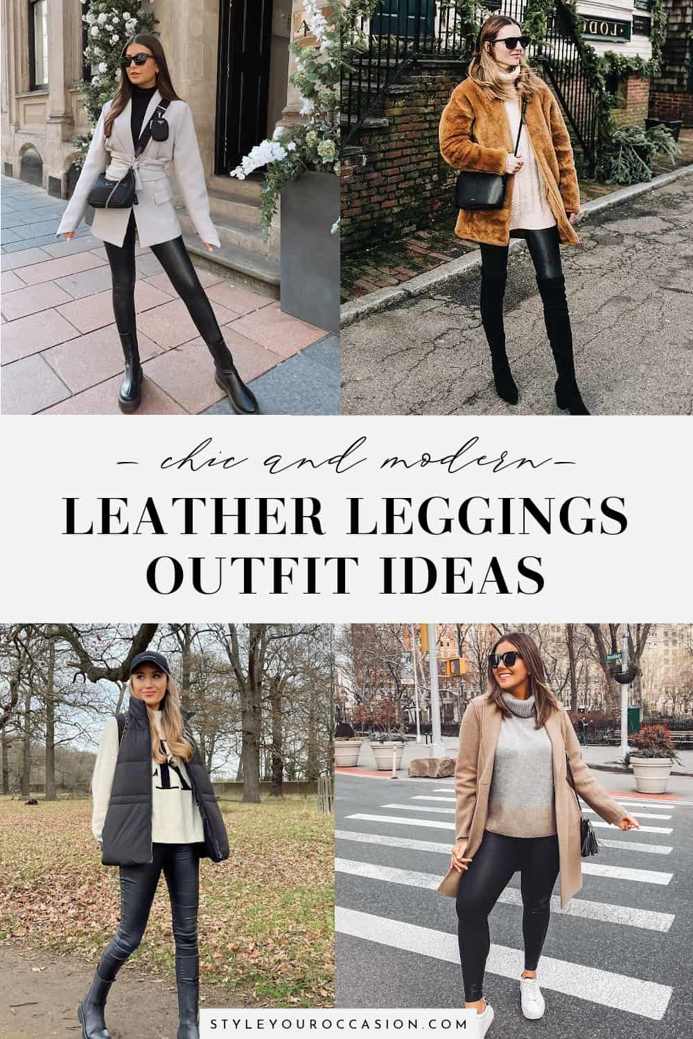 What To Wear With Faux Leather Leggings: 15+ Looks To Steal!