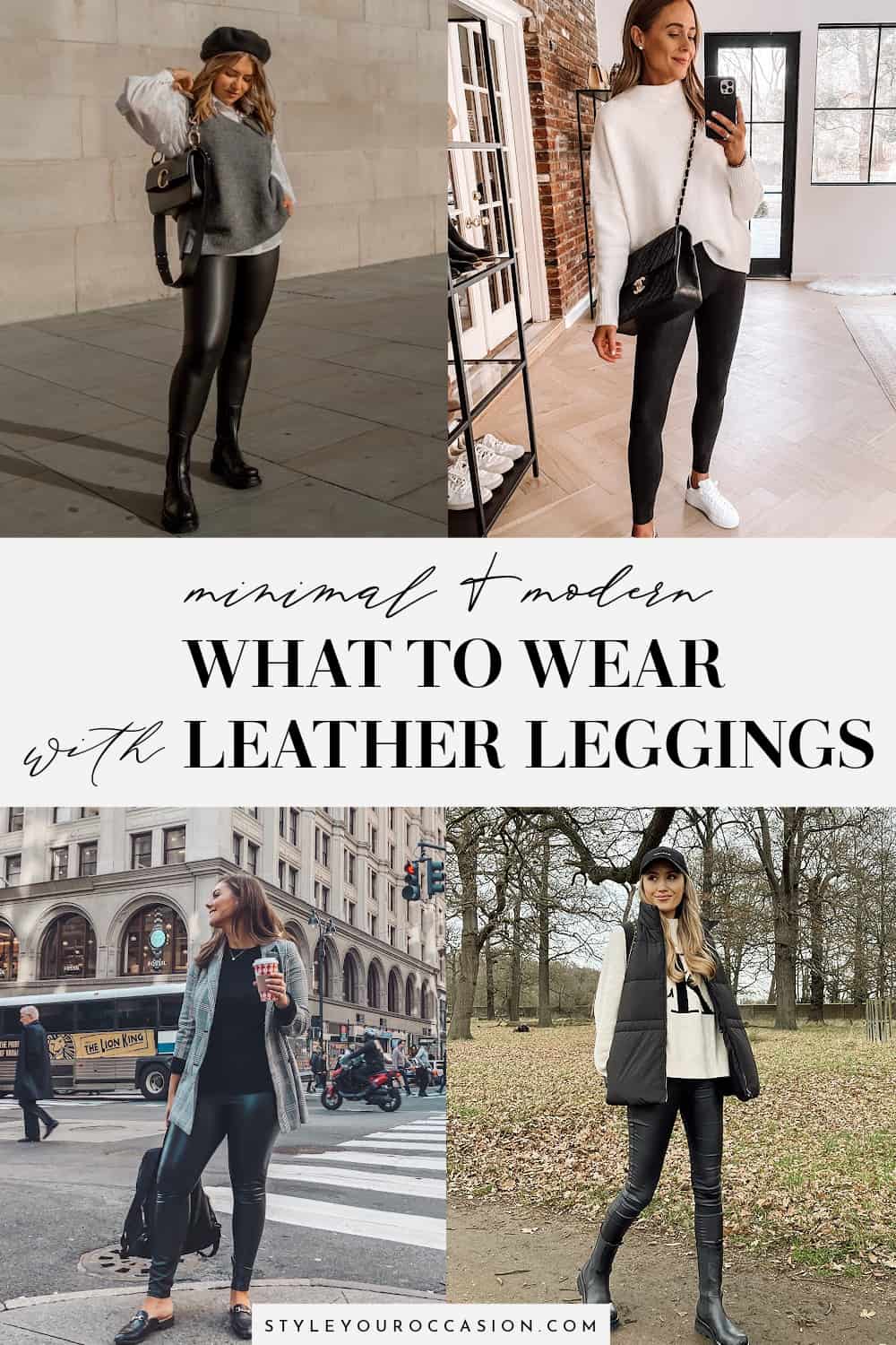 What To Wear With Faux Leather Leggings: 15+ Looks To Steal!