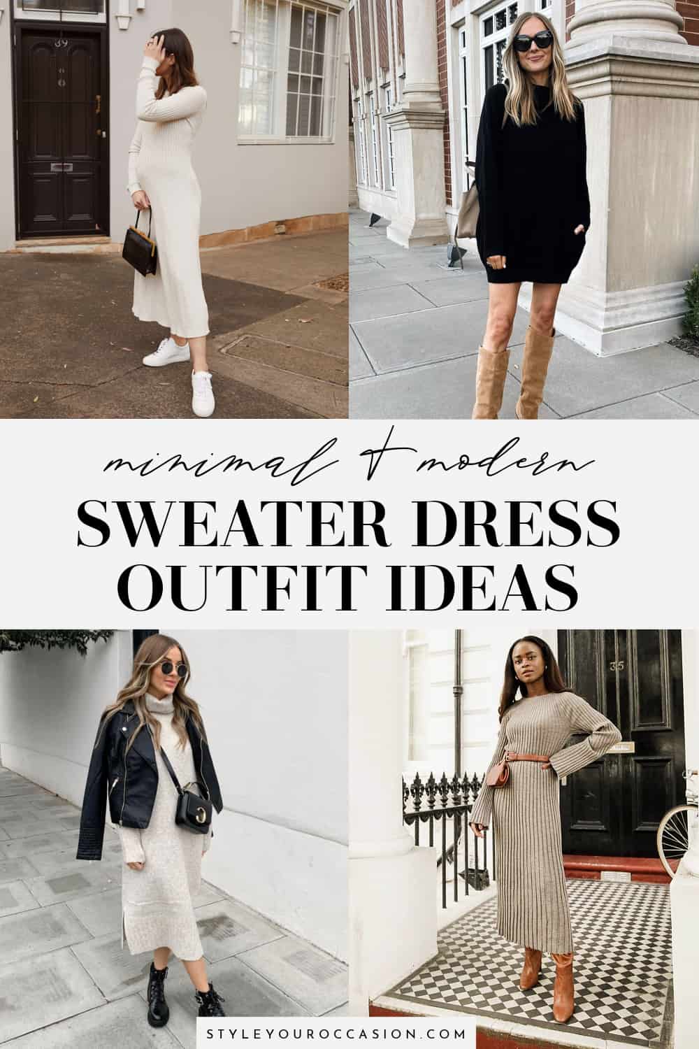 The Best Shoes To Wear With Sweater Dresses + 10 *Chic* Outfits!