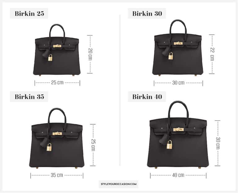 Hermes Birkin Sizes All You Need to Know + Size Comparison!