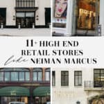 collage of images of high end store fronts