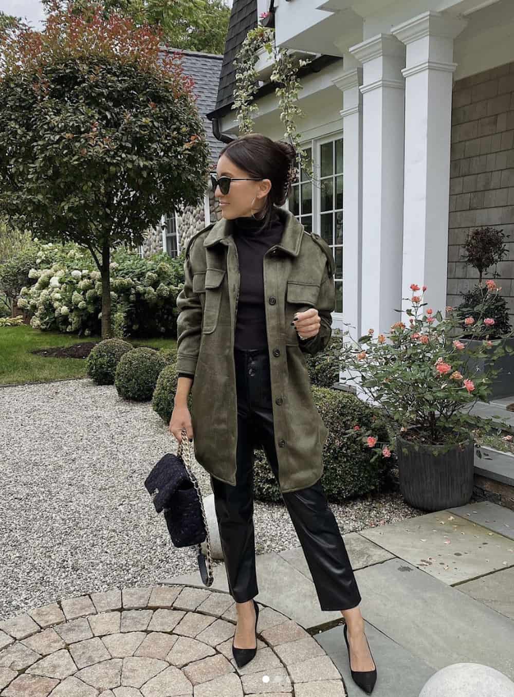 Fall Vibes in Faux Leather Pants  Meagans Moda