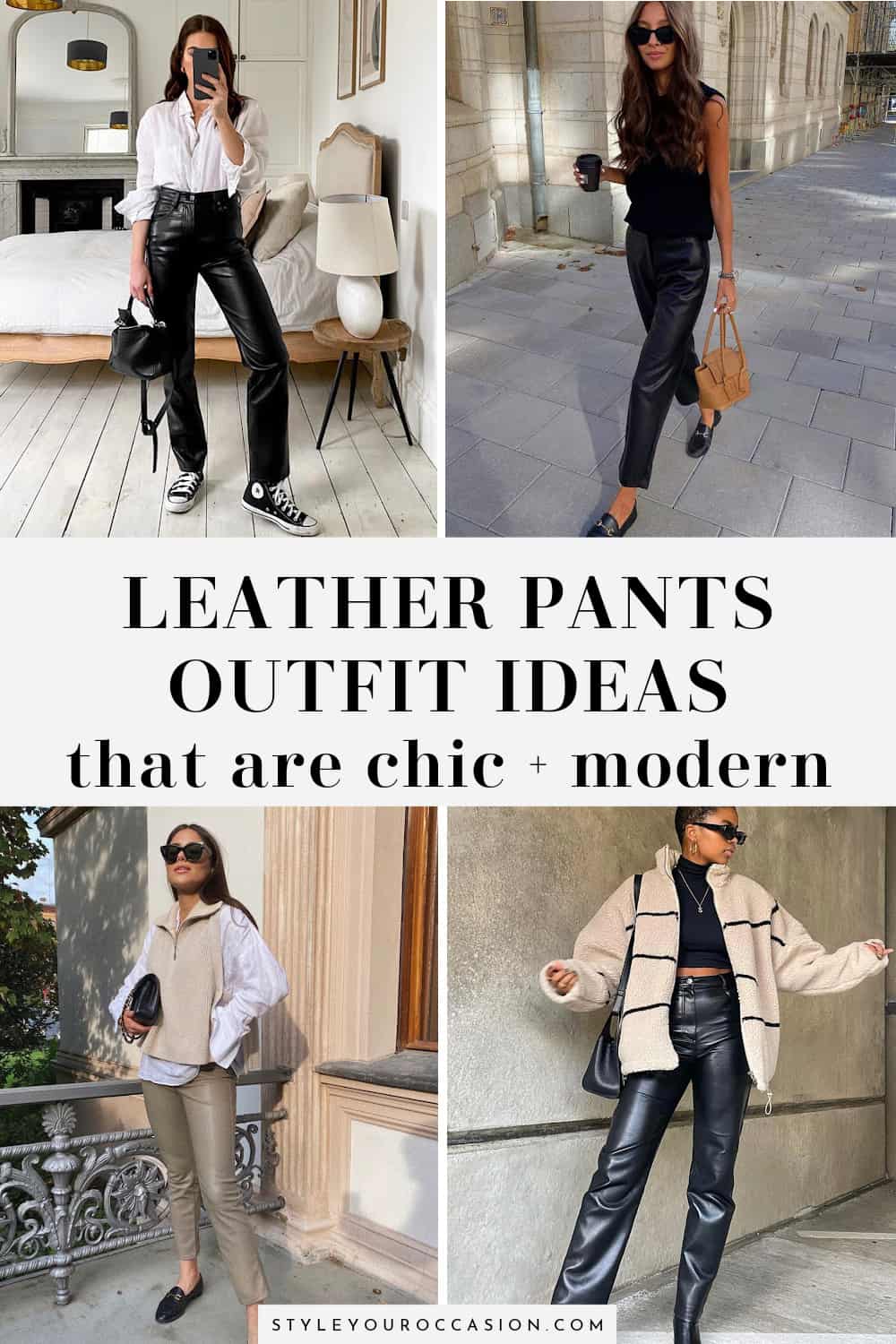 17+ Chic Leather Pants Outfit Ideas That Prove You Need A Pair!