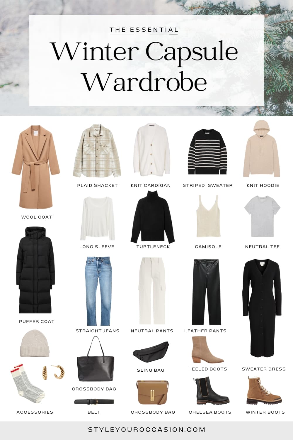 Effortless + Minimal Winter Capsule Wardrobe for 2024-2024