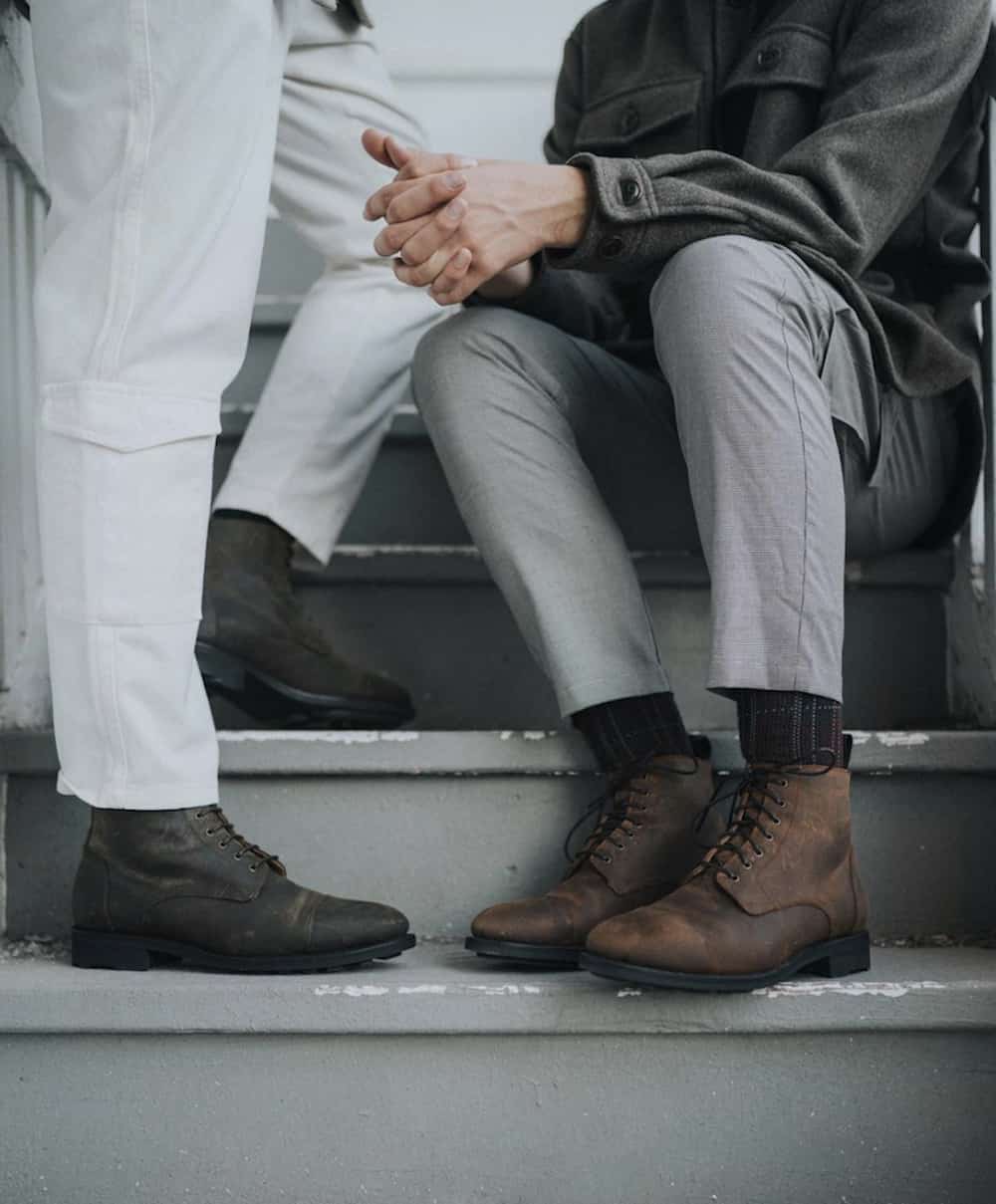 Grey pant matching clearance shoes