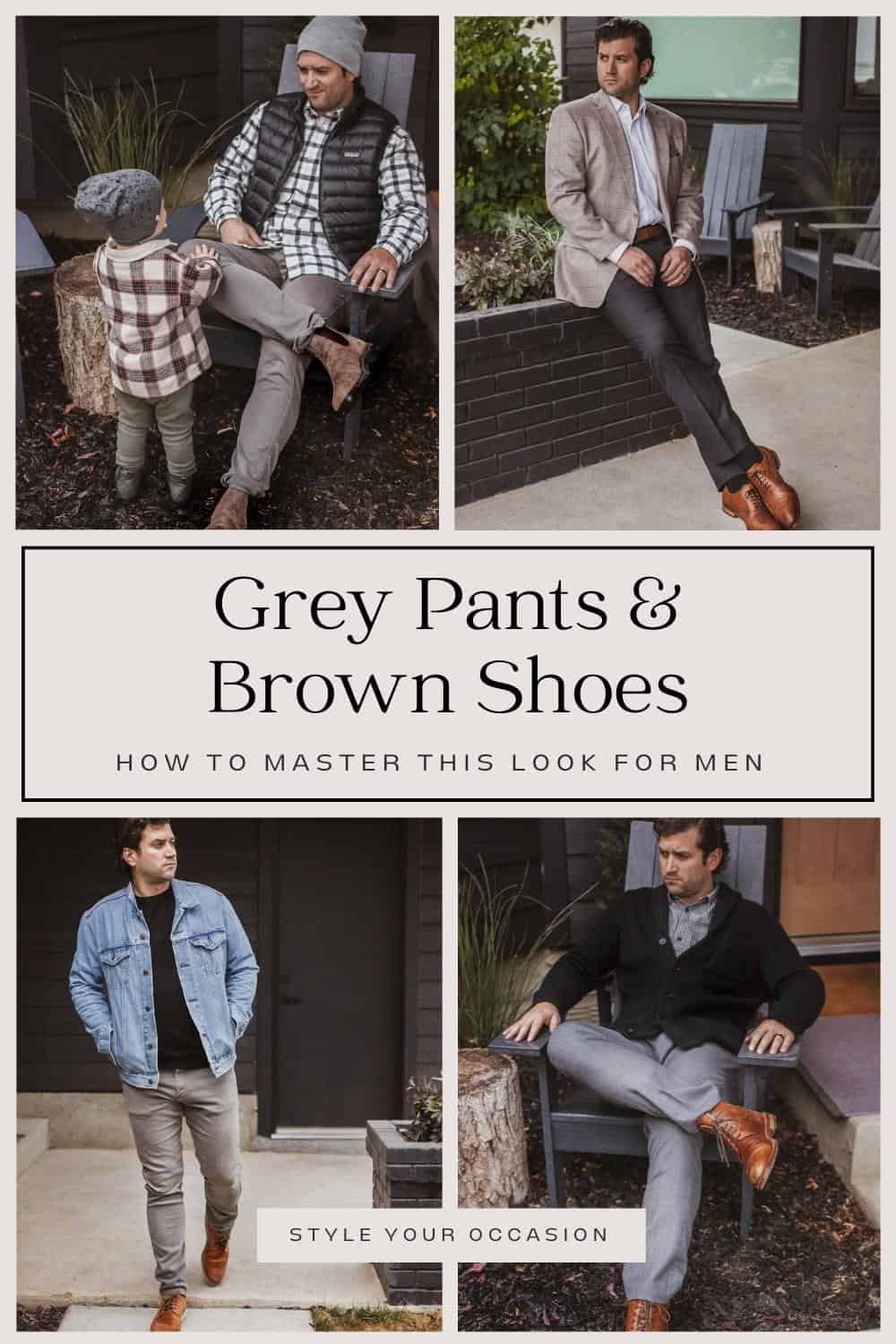Grey Pants Brown Shoes  Elevated Slacks & Leather Shoes - Nimble Made