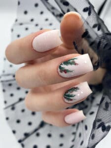 32+ Whimsical White Christmas Nails You’ll Love For 2023