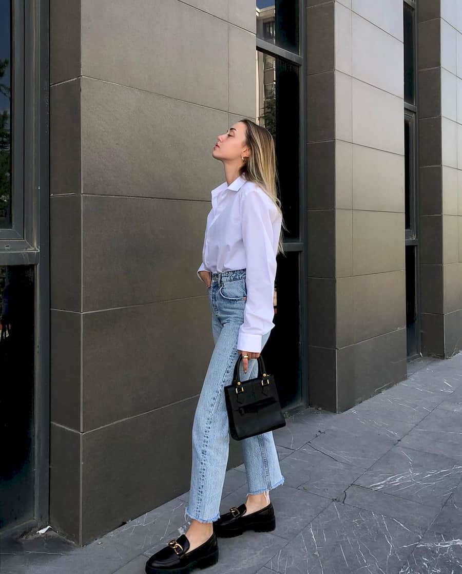 How To Wear Black Loafers With Jeans At Michael Day Blog