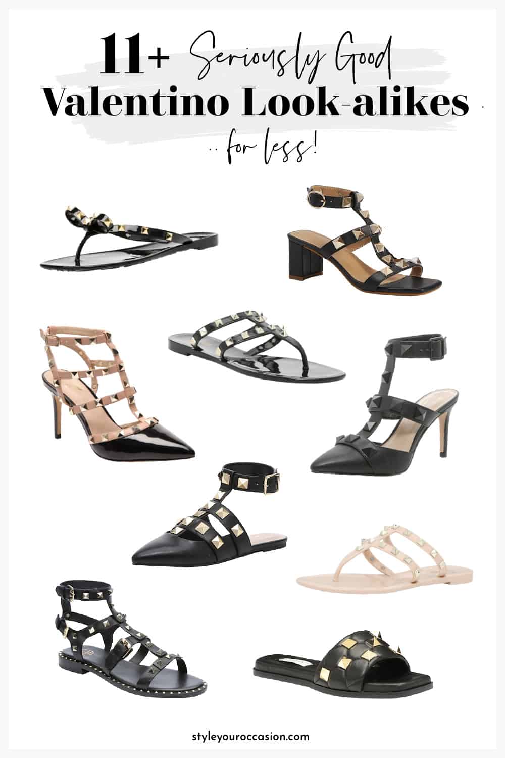 11+ *Really Good* Valentino Dupes (heels, rockstud, and more!)