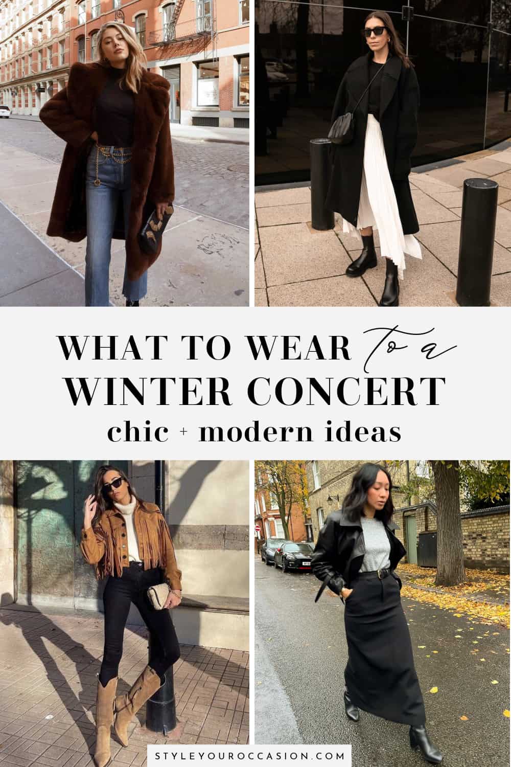 11+ Chic Winter Concert Outfits That Just Make Sense