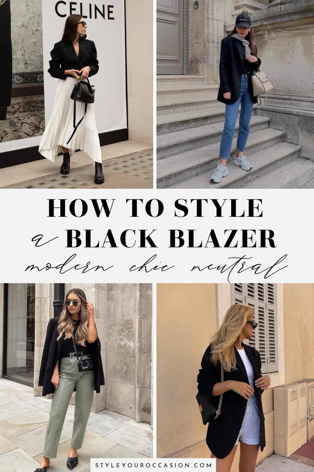 13+ Elevated Black Blazer Outfit Ideas for Women (casual, dressy)