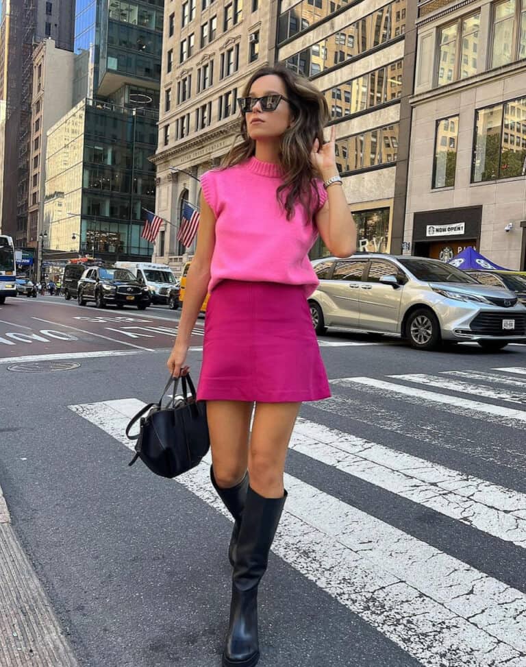 14 Pink Sweater Outfit Ideas That Are Sweet Chic And Modern 7480