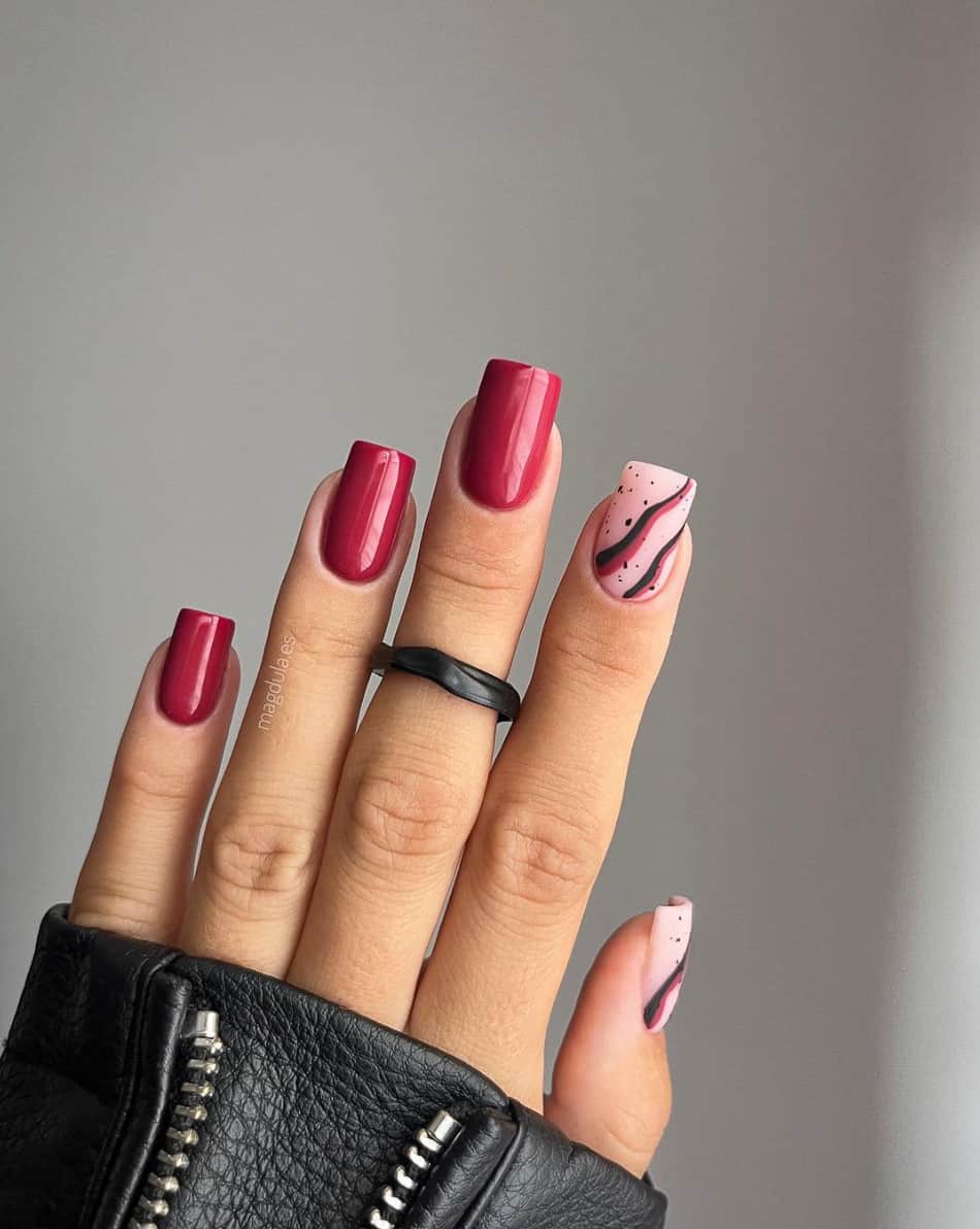 21+ Pink And Red Nails For A Flirty Vibe (W/ Valentine'S Day Nails)