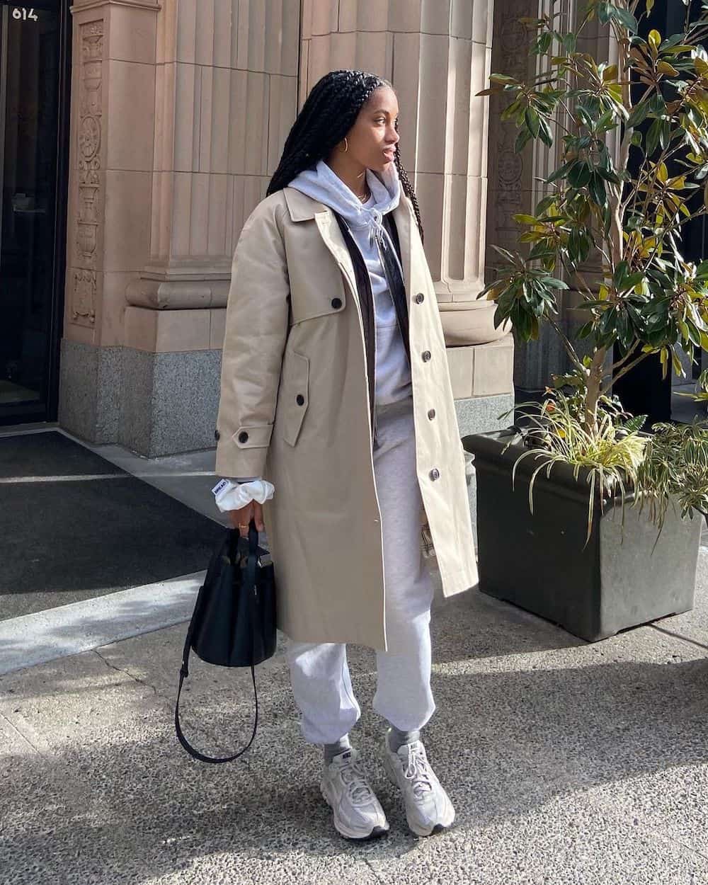 Business casual deals trench coat