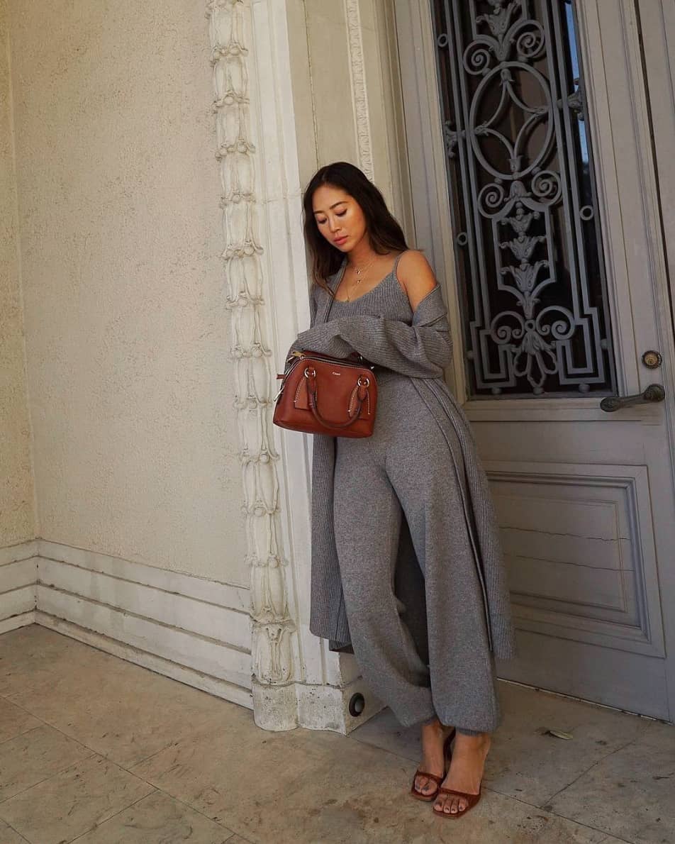 Cute grey sweatpants outfit hot sale