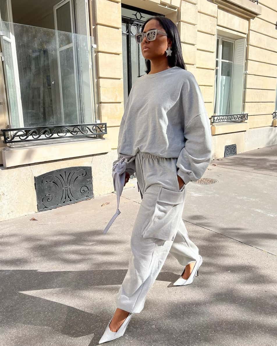 11+ Chic Grey Sweatpants Outfit Ideas To Copy in 2023