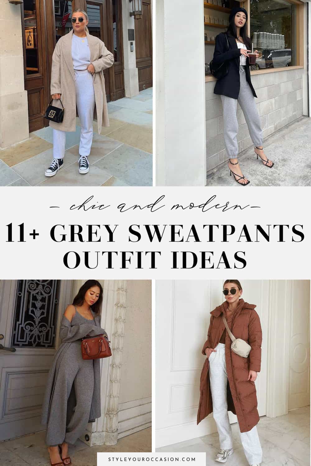 11+ Chic Grey Sweatpants Outfit Ideas To Copy This Year