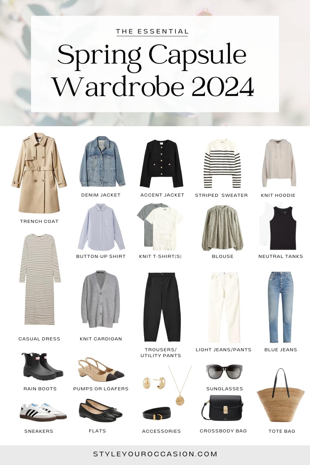 Effortless Spring Capsule Wardrobe for 2024 | neutral & classy