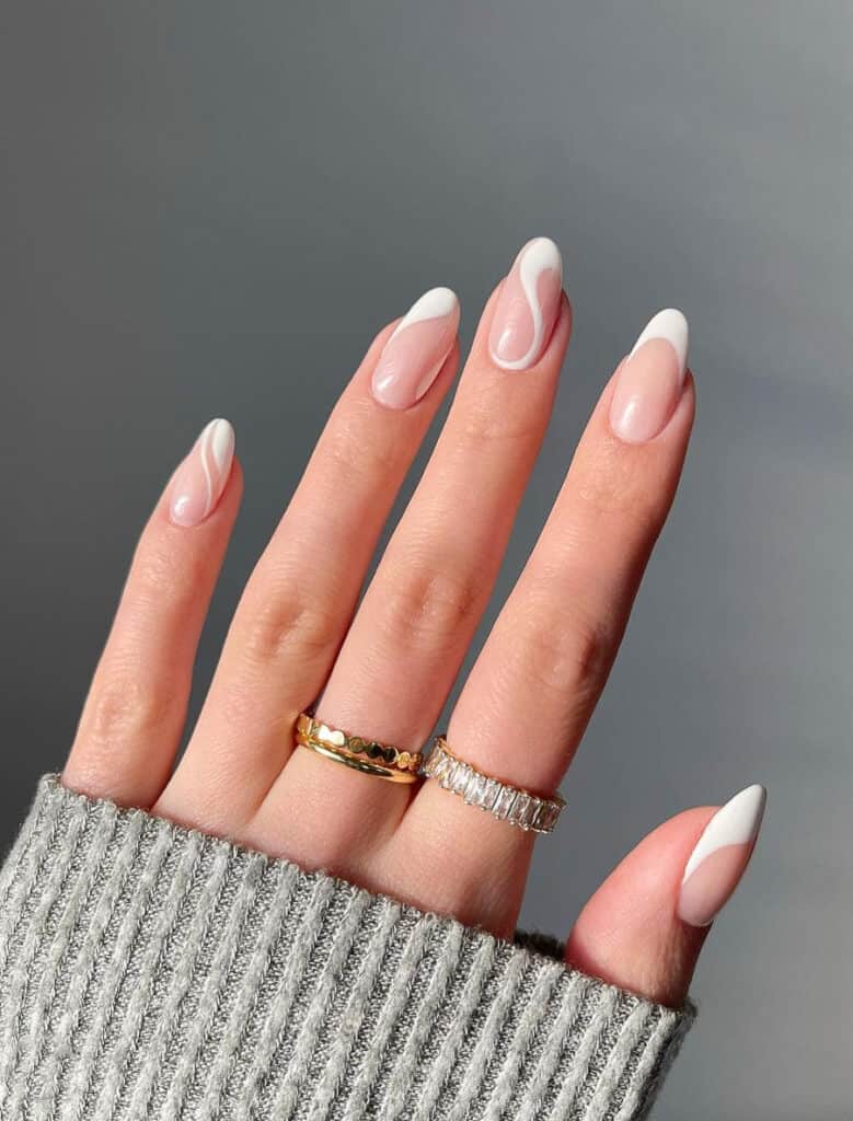 27+ Chic Swirl Nails You'll Want To Copy in 2024 (white, pink,)
