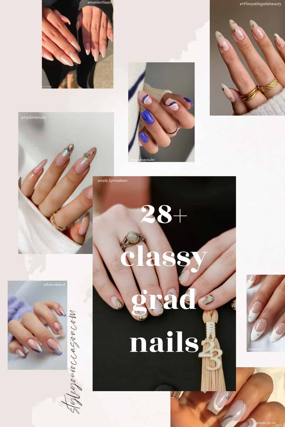 28+ Gorgeous Graduation Nails Ideas You'll Love For Grad 2023!