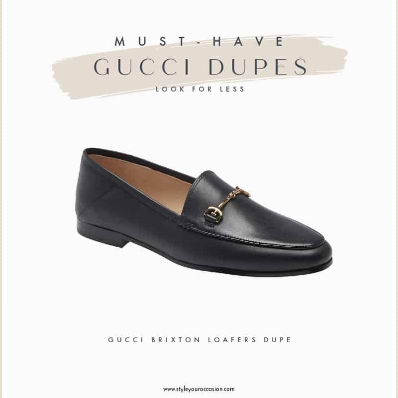 An image board of a Gucci brixton loafers dupe