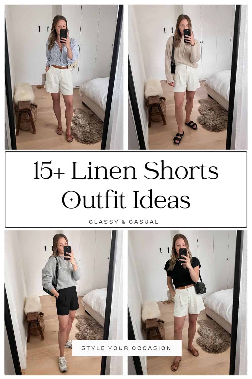 15+ Linen Shorts Outfit Ideas For Spring, Summer & Vacay Mode!