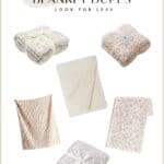 an image board of Barefoot Dreams blanket dupes