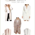 an image board of Barefoot Dreams robe dupes