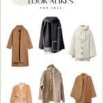 an image board for toteme dupes and look-alikes for scarves and coats