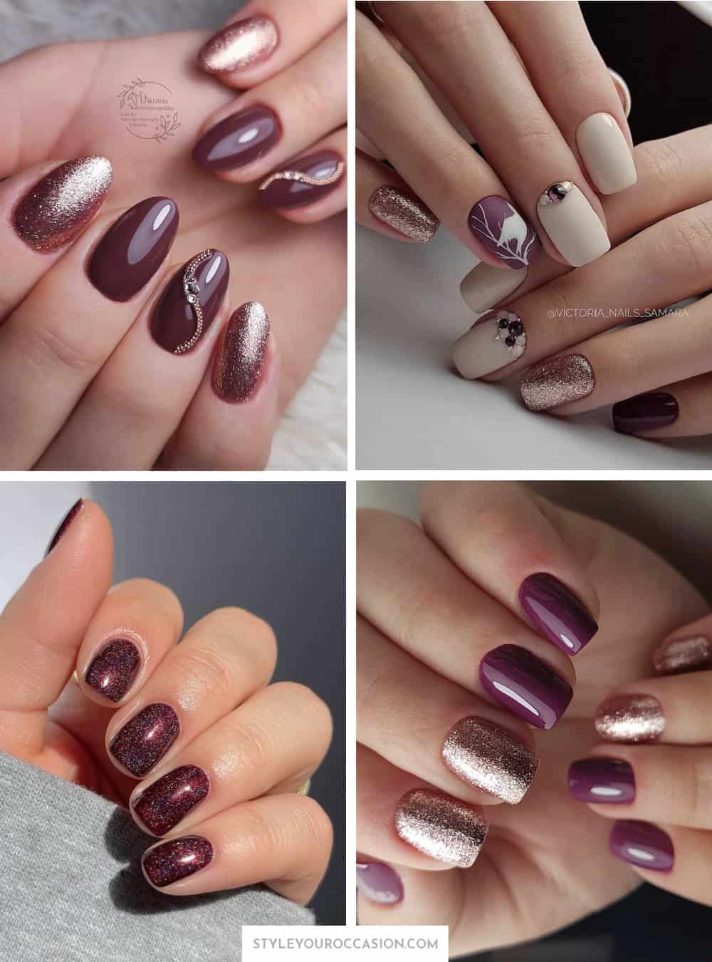 Burgundy Nail Art Pictures, Photos, and Images for Facebook, Tumblr,  Pinterest, and Twitter