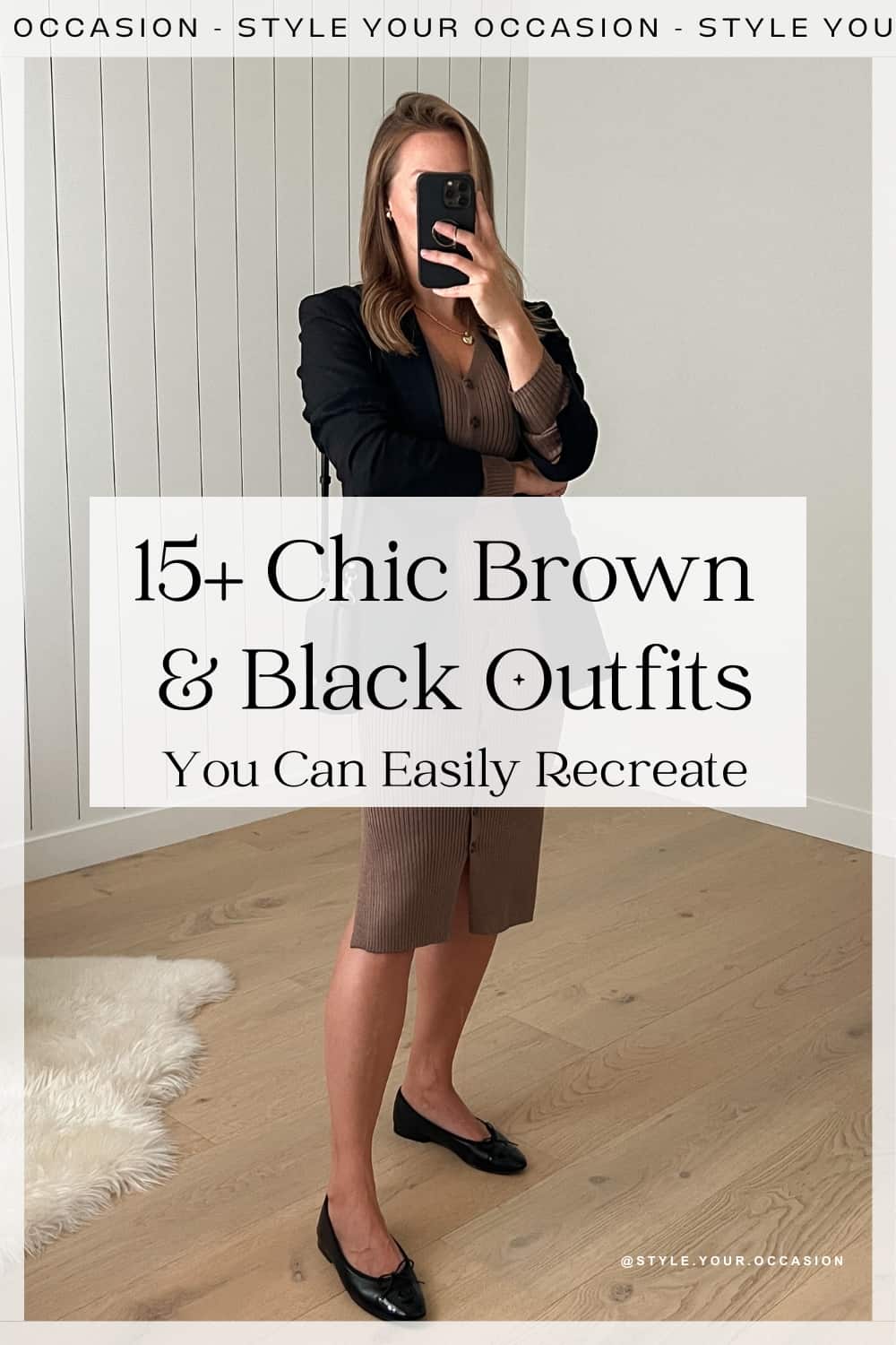15+ Chic Brown and Black Outfit Ideas You Can Easily Recreate!