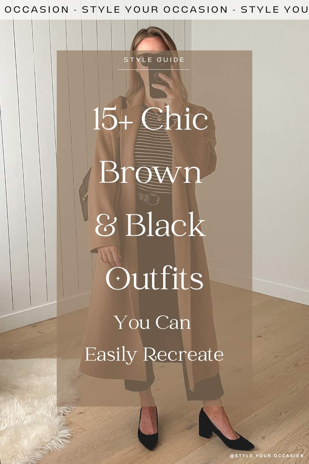 15+ Chic Brown and Black Outfit Ideas You Can Easily Recreate!
