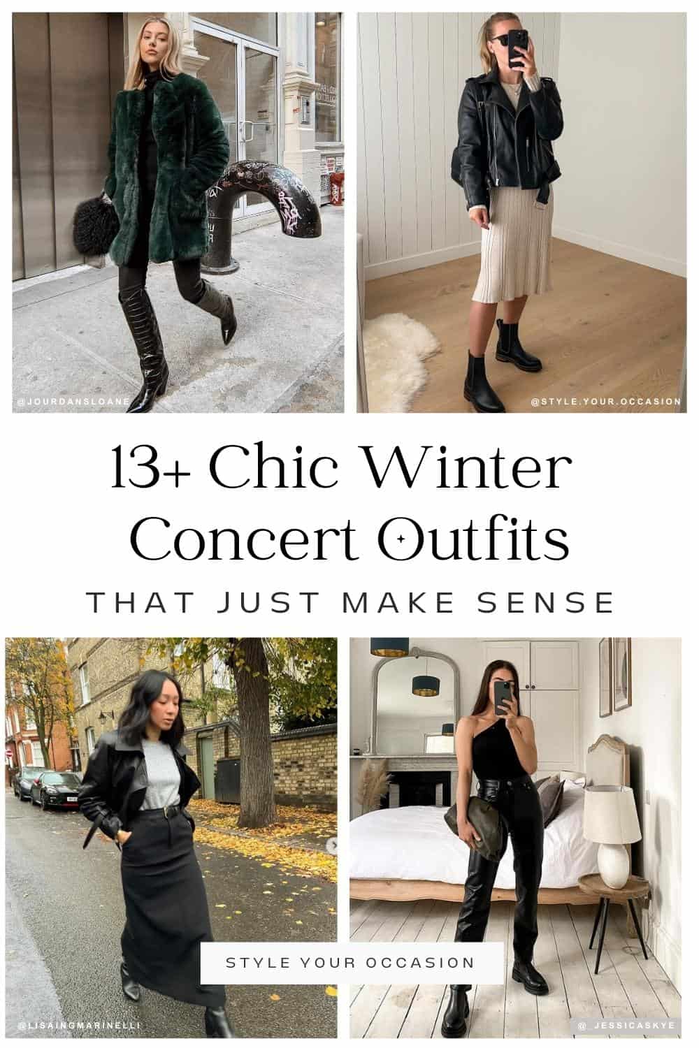 13+ Chic Winter Concert Outfits That Just Make Sense