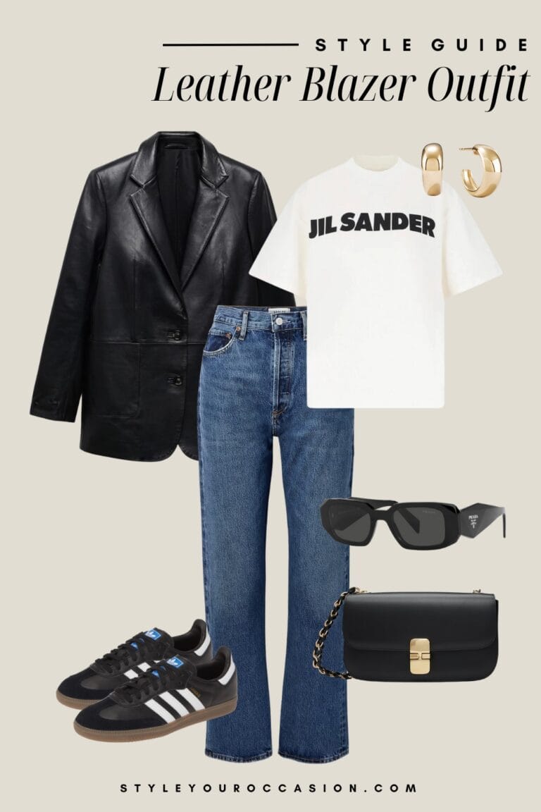 How To Style A Leather Blazer in 2024 - Effortless, Chic, Minimal