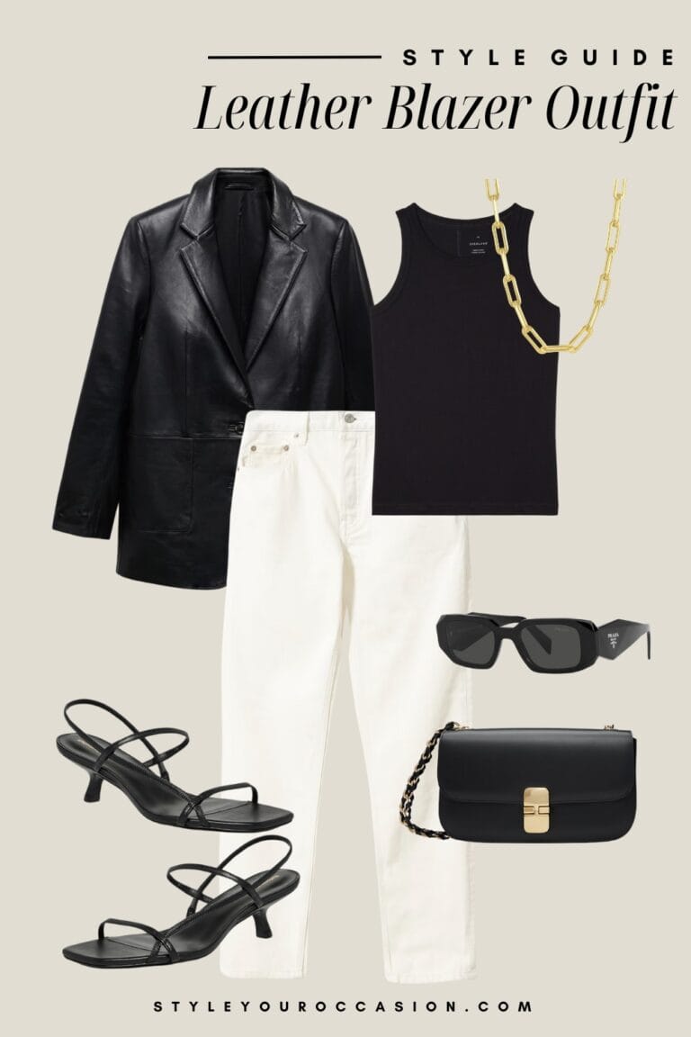 How To Style A Leather Blazer in 2024 - Effortless, Chic, Minimal